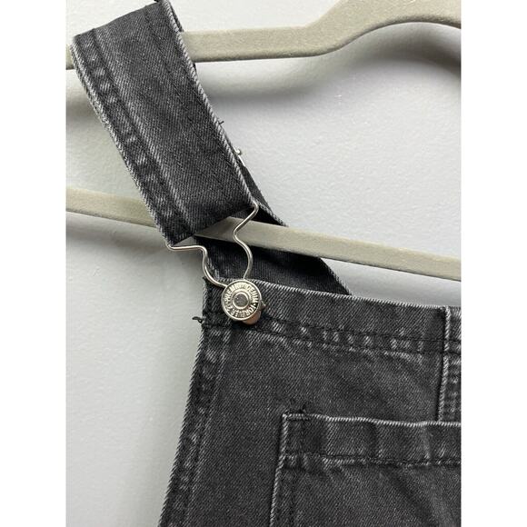 Forever 21 Women’s Overall Mini Dress Black Womens size Extra Small XS Jean - Picture 5 of 7